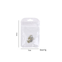 6 couleurs coeur cristal amour ange 3D Nail Art décoration bricolage métal alliage strass accessoires breloques