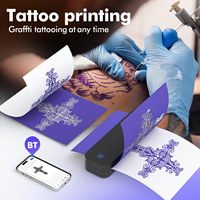 Printer termal tanpa tinta A4 Mini 8 inci portabel konektivitas seluler nirkabel untuk cetak stiker IOS & Android