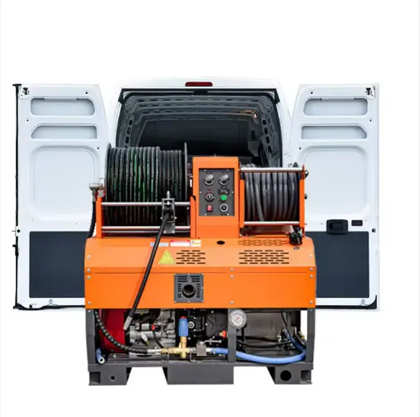 AMJET Best 2900psi 70lpm high-quality 37 horsepower jet sewer cleaning machine is specialized in the dredging industry