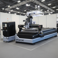 Routeur CNC ATC industriel SIMAN 4x8 pieds avec commande Syntec, servomoteur et engrenages, roulement haute rigidité pour contreplaqué, MDF, polycarbonate, aluminium