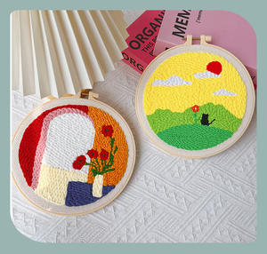 Kit de crochet fait main en laine, motif animal de dessin animé, <span class=keywords><strong>broderie</strong></span> écologique, DIY transfrontalier pour l'étiquetage, produit de vacances - Product Image 6