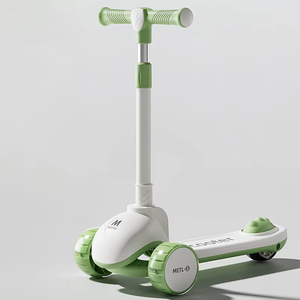 3-In-1 Opvouwbare Kick Scooter 1-6 Jaar Oud Sit Ride Lichtgewicht 3-wielige Veiligheidsrem Jongens Meisjes Peuter <span class=keywords><strong>Kids</strong></span> Scooter Buiten Spelen - Product Image 4