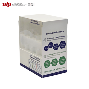 Support d'affichage pour chicha en acrylique avec lumière LED TDP, avec roulettes, portable, à 2 niveaux, pour magasin de détail - Product Image 3