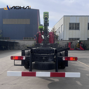 FAW 6x4 monte vinç kamyon şasisi Knuckle Boom kargo kamyon ile Motor pompası Motor çekirdek bileşenleri olarak - Product Image 5