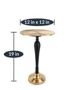 Mesa de centro moderna de lujo y alta calidad, mesa auxiliar de metal duradera con acabado de aluminio antiguo para la habitación del hogar - Product Image 2