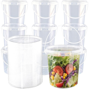 Custom Clear <b>Plastic</b> <b>Boxes</b> Jar PP Soup Salad Bowl 8/12/32/24/16oz Disposable Food Tub Tamper Proof Deli Container With Lid - Product Image 1