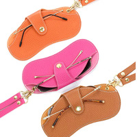 Pochette en cuir PU souple pour lunettes/sac à lunettes de soleil étui à lunettes Pochette PU souple
