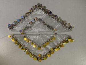 Sciarpa quadrata con paillettes colorate all'uncinetto da 30*30cm squisita e fazzoletto da sposa <span class=keywords><strong>Assyrian</strong></span> Yalikhta - Product Image 5