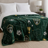 Couverture en flanelle personnalisée pour club