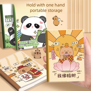 Logo personnalisable Dernier cahier de dessin animé mignon 4pcs - 60 <span class=keywords><strong>pages</strong></span> intérieures pour journal intime Fournitures scolaires pour l'étude. - Product Image 6