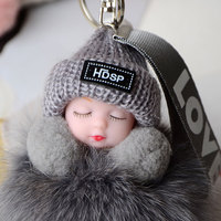 Vente en gros de poupées en peluche colorées variées, porte-clés de voiture, pendentifs de sac, peluches douces et écologiques