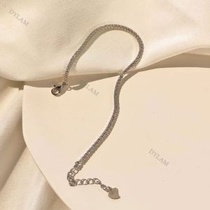Bracelet tennis classique Dylam plaqué or 18 carats avec zircone cubique de 3 mm, bracelets en or pour femmes, plaqué or platine, argent sterling - Product Image 3