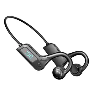 HiFi Sound Stereo Neckband Ear Hook Headset Waterproof BT5.3 Wireless Sport Bone Conduction Headphones Earphones