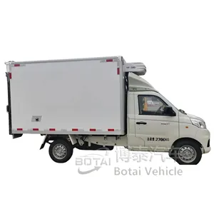 Mini camionnette électrique Offre Spéciale 4 tours camion électrique 4x2 petit camion de réfrigérateur de cargaison de Van à vendre