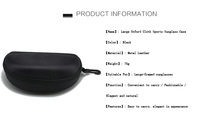 Étui à lunettes de sport en microfibre ultra-fine, motif uni, sac de rangement portable simple avec cordon de serrage pour lunettes de soleil, 75g
