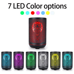 Difusor de Aroma Ultrasónico Owl de 300 ml, Mini Humidificador Metálico con Luz LED para Uso Doméstico y Comercial - Product Image 3