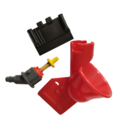 Abreuvoirs automatiques en plastique pour bétail, type selle, avec pince pour cage