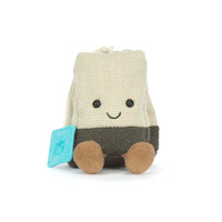 Peluche Jelly Cat Mignonne, Série Amuseables Steepy Tea Bag, Jouets en Peluche Alimentaire, Poupées en Peluche Rembourrées, Cadeau Parfait pour Anniversaire