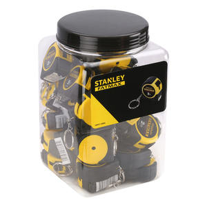 Ruban à mesurer porte-clés Stanley Fatmax 2M métrique, enroulement automatique, bouton de verrouillage, retour automatique, ABS, acier inoxydable - Product Image 1