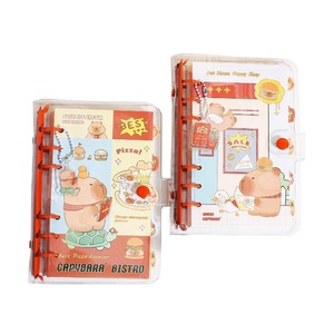 2025 tùy chỉnh <span class=keywords><strong>A4</strong></span> dễ thương cảm ứng mềm mại phim hoạt hình capybara Tạp Chí Nhật Ký PU máy tính xách tay da cho sinh viên - Product Image 1