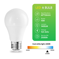 Ampoule LED A SMD2835 E27 6500K Lumière du jour Lampe à économie d'énergie Certifiée CE RoHS CRI 80 1450 Lumens