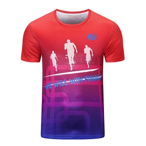 Di alta qualità di sublimazione personalizzato di <span class=keywords><strong>stampa</strong></span> a colori 90% poliestere 10% Spandex Sport <span class=keywords><strong>T</strong></span>-<span class=keywords><strong>Shirt</strong></span> per la corsa e la campagna o l'elezione - Product Image 2