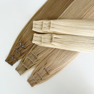 2025 <strong>New</strong> Arrival Remy Hair Seamless Double Drawn Genius Weft Easy to Wear Silky <strong>Straight</strong> Wave in Bulk - Product Image 1