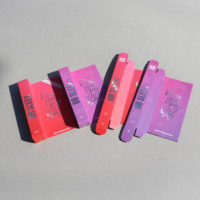 Boîte d'emballage cosmétique en carton pliable écologique pour la vente au détail, gaufrage et pelliculage mat pour les boutiques de beauté, gloss à lèvres, vernis à ongles