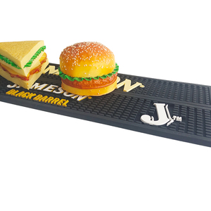 Branded Silicone PVC <b>Pub</b> Mat Rubber Bar Runner Beer Spill Pad Rail Mat Drip Tray Non Slip Service Mat <b>Table</b> Coaster Placemat Pad - Product Image 5