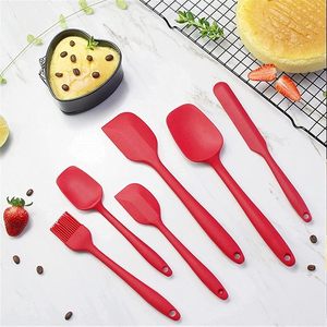 Spatules en silicone antiadhésives personnalisées avec logo, vente en gros, ensemble de spatules de cuisine, résistantes à la chaleur, grattoirs en silicone flexibles - Product Image 2