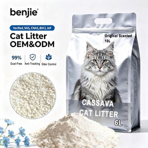 Fast Delivery Natural Dust-Free Biodegradable Flushable Instant Clumping Eco-Friendly 6L Plant Cassava Cats Litter <b>Sand</b> - Product Image 1