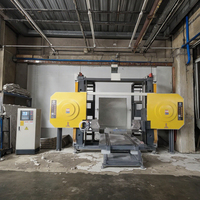 Machine de traitement de pierre multifonctionnelle 2200-5A, scie à fil diamanté CNC 5 axes, moteur de découpe et de façonnage de blocs de granit et de marbre 26KW