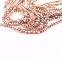 Fournitures de fabrication de bijoux en gros, perles en verre imitation or rose 769 à trou traversant, cristal 5A, pour la création de colliers et bracelets