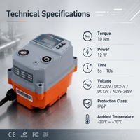 Actionneur linéaire électrique mini Radiant TCR-01N 12V DC pour vanne à boisseau sphérique, traitement de l'eau, IP67, fournisseur OEM/ODM
