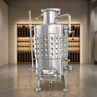 Petit réservoir de fermentation en acier inoxydable pour la production de vin rouge et de jus de fruits (banane), 50L-500L, équipement de fabrication