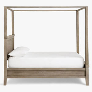 Juego de Muebles de Dormitorio King Size, Cama con Dosel de Madera, Estilo Francés de Alta Calidad, Lujoso y Antiguo, 1 Pieza, Panel Moderno - Product Image 4