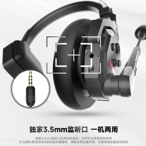 Sistema de Llamadas Inalámbrico Synco Xtalk X5, Auriculares con Intercomunicador Full Dúplex y Tono Triple - Product Image 4