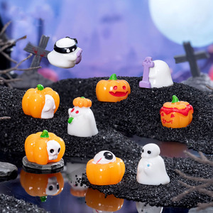 Halloween hộp mù bí ngô Quái Vật ma 3D nhựa quyến rũ cổ tích vườn tự làm phụ kiện thu nhỏ đồ chơi trẻ em nhà Keychain trang trí - Product Image 2