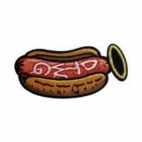 Autocollant doux fer sur patchs brodés adhésifs en gros tissu de dessin animé de qualité supérieure Logo personnalisé