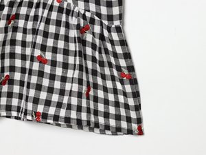 Kemeja wanita motif kotak-kotak kasual modis musim panas 2026, kemeja lengan pendek bergaya retro nan chic - Product Image 6