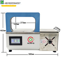Machine de cerclage thermique intelligente pour ruban OPP de 12 mm de large, pour l'agencement d'étiquettes et de sacs