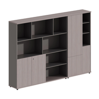 Meuble de rangement de bureau moderne, armoire de réception à 4 niveaux avec étagères en bois pour l'école, la maison ou le bureau