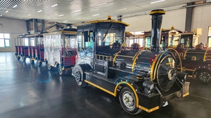 China-made High-quality Fiberglass Craft <b>Train</b> Customized Trackless <b>Electric</b> <b>Electric</b> <b>Train</b> for Sale - Product Image 4