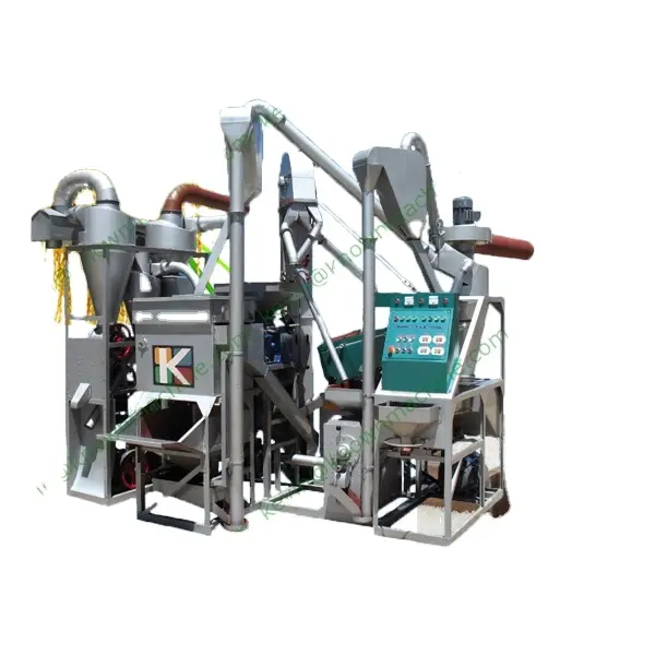 OEM The 1100kg/h complete set of automatic combined rice mill machine / combined rice milling machine