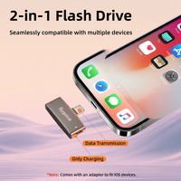 Flash Drive Enkripsi USB 3.0/Micro USB dari Paduan Seng Grosir dengan Logo Kustom 32GB Garansi 2 Tahun Produk Bisnis Baru