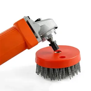 <span class=keywords><strong>Brosse</strong></span> à gobelets industrielle en nylon de 4 pouces 110mm <span class=keywords><strong>pour</strong></span> la <span class=keywords><strong>pierre</strong></span>, le marbre, le granit, le métal, le bois et le nettoyage des antiquités DIY OEM personnalisable - Product Image 6