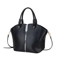 Sacs à main pour femmes en cuir véritable de luxe, motif Saffiano, design élégant, nœud, bandoulière amovible, fermeture éclair, élégant