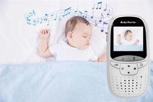 Moniteur vidéo pour bébé sans fil avec caméra numérique, vision nocturne, écran LCD TFT de 2,0 pouces, 8 <span class=keywords><strong>berceuses</strong></span> intégrées - Product Image 6