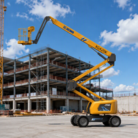 Plateforme de travail aérien articulée télescopique, capacité 10600 kg, hauteur maximale 18,4 m, portée 11,9 m, élévateur de personnel remorquable motorisé