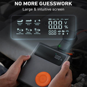 ポータブル<span class=keywords><strong>12V</strong></span> 12000mAhハイパワーバンクオートバッテリー付きジャンプスターターとトラック用LEDライト1000aピーク電流 - Product Image 5